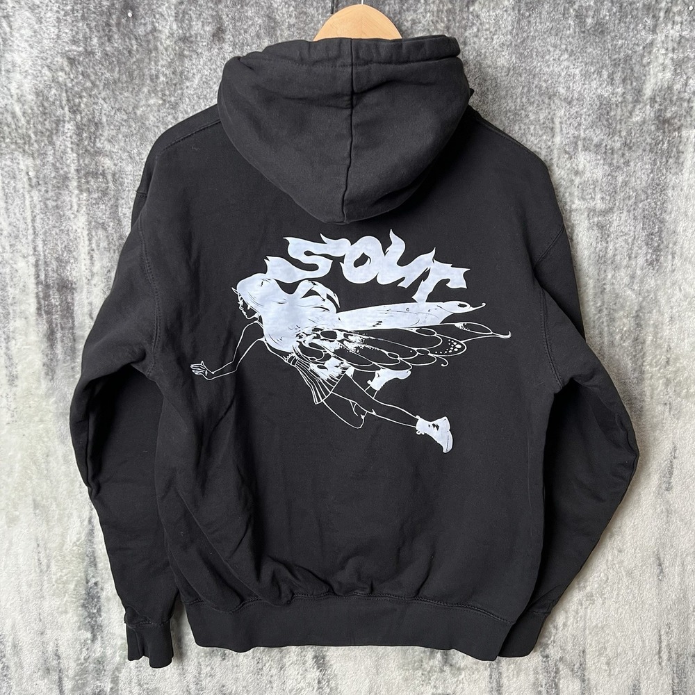 Olivia Rodrigo Hoodie Women's Medium Black Sour Concert Merch Graphic Music Pop